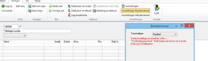 Uni-innstillinger