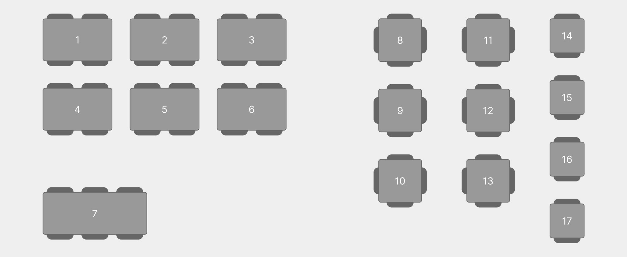 Bordlayout - illustrasjon Bordlayout - illustrasjon